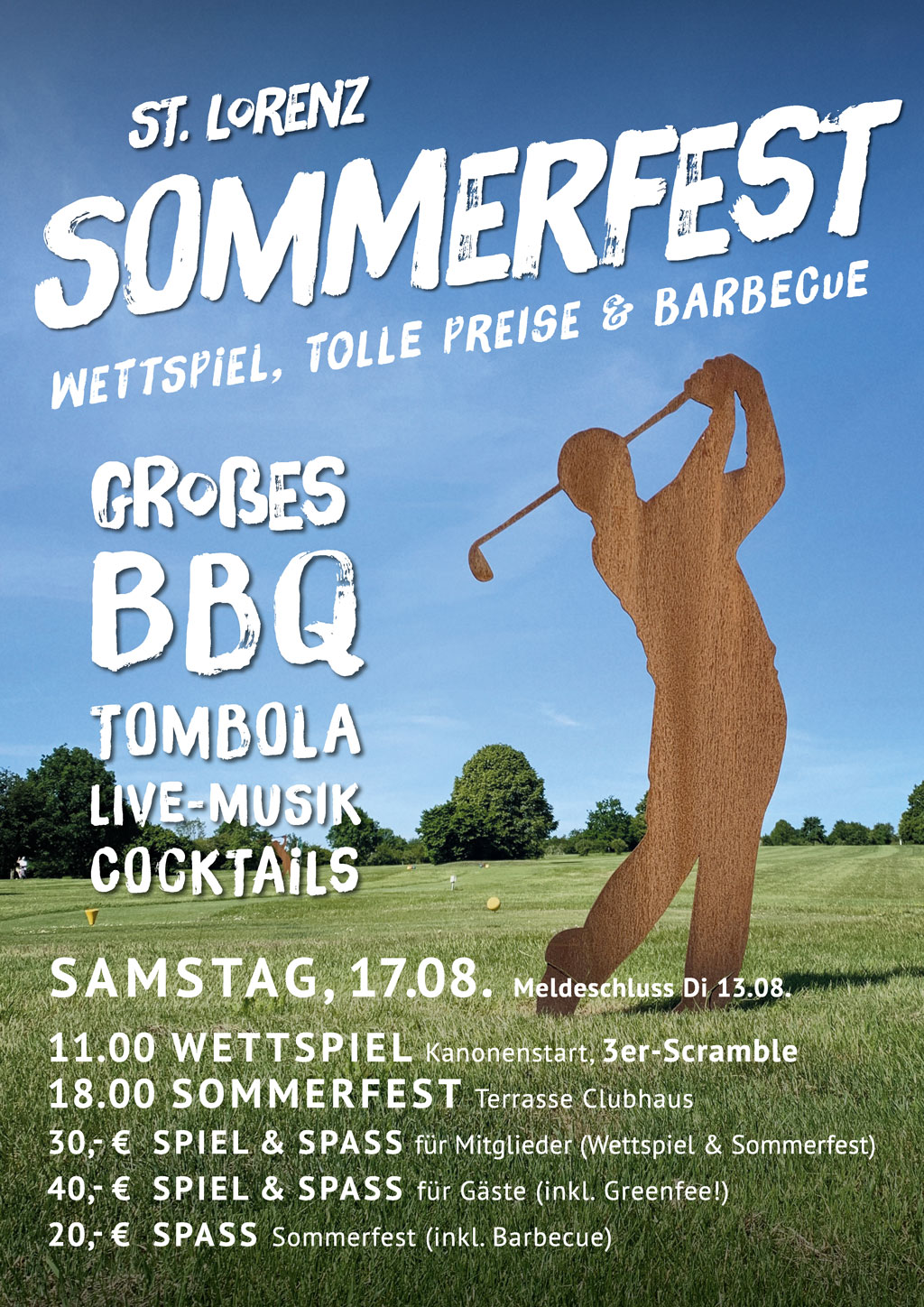 Golfclub St. Lorenz - Sommerfest 2019 Plakat