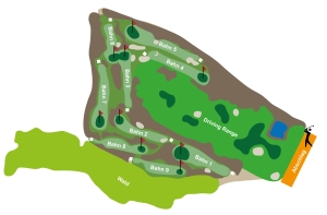 Golfclub St. Lorenz - 9-Loch-Kurzplatz Lageplan