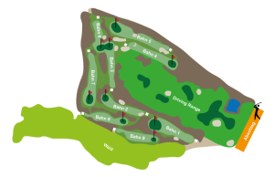 Golfclub St. Lorenz - 9-Loch-Kurzplatz Lageplan